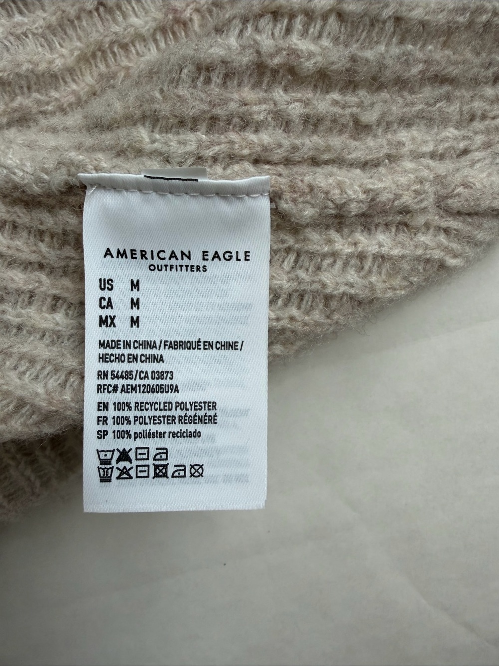 AE Short-Sleeve Ribbed Button-Front Sweater - Picture 6 of 8